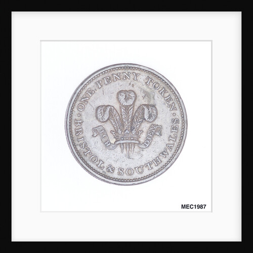 Bristol penny token by T. Halliday