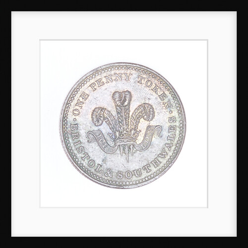 Bristol penny token by T. Halliday