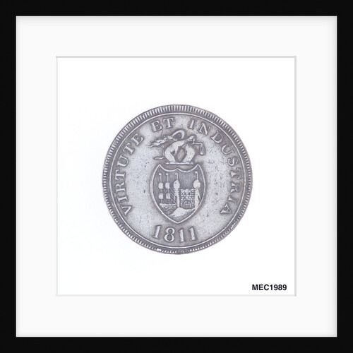 Bristol halfpenny token by T. Halliday