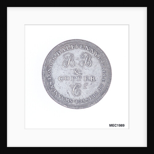 Bristol halfpenny token by T. Halliday