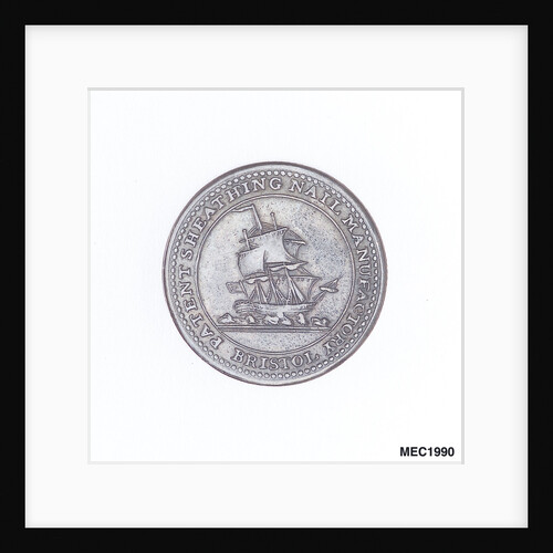 Bristol farthing token by T. Halliday