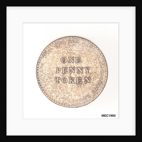 Lowestoft penny token by P. Wyon