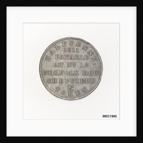 Sheffield halfpenny token by unknown