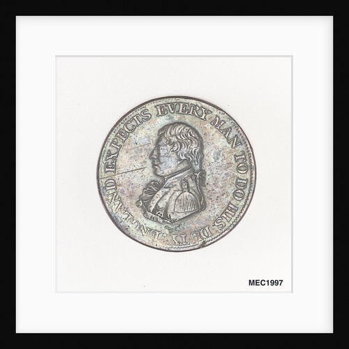 British naval halfpenny token by unknown
