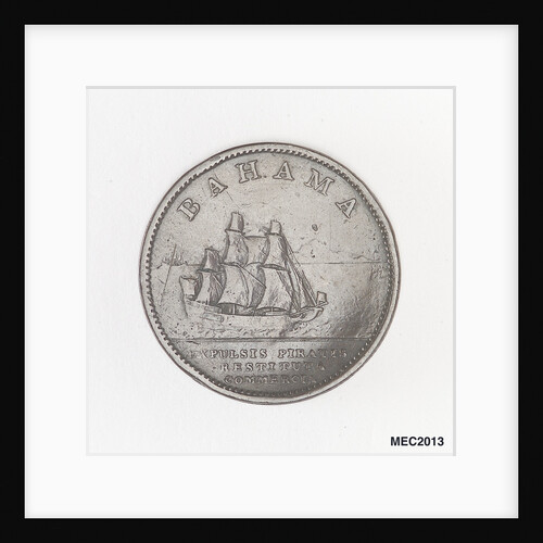Bahama halfpenny token by unknown