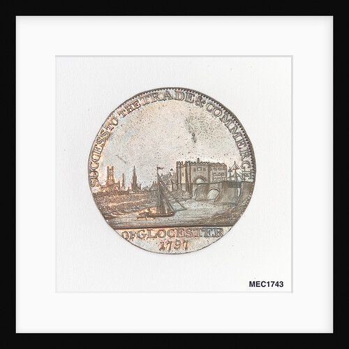 Token commemorating the Gloucester and Berkeley Canal by T. Wyon