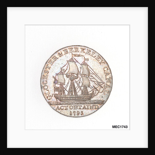Token commemorating the Gloucester and Berkeley Canal by T. Wyon