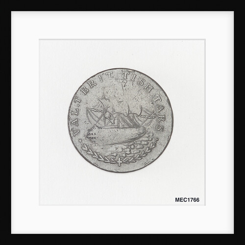 Token commemorating Admiral of the Fleet Richard Howe (1726-1799) and the Glorious First of June, 1794 by T. Wyon