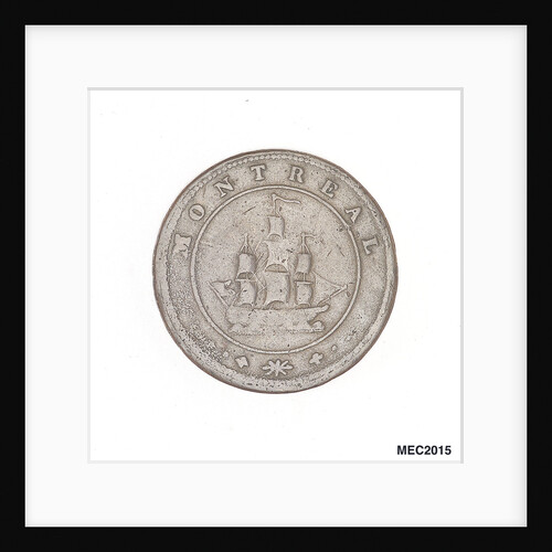 Montreal halfpenny token by unknown