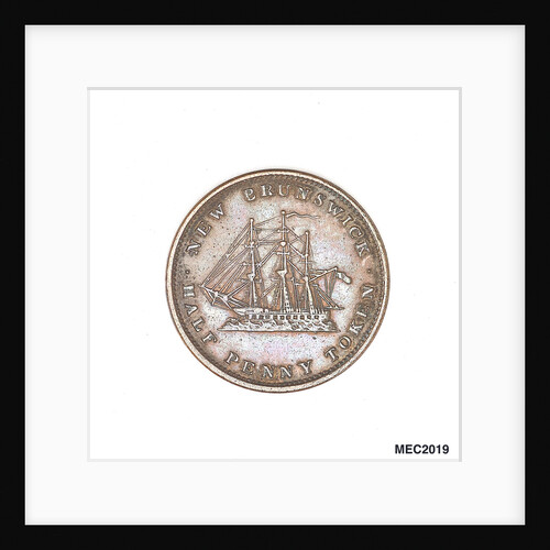 New Brunswick halfpenny token by W. Wyon