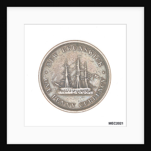 New Brunswick penny token by W. Wyon