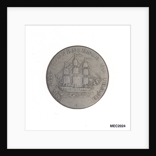 Nova Scotia halfpenny token by unknown