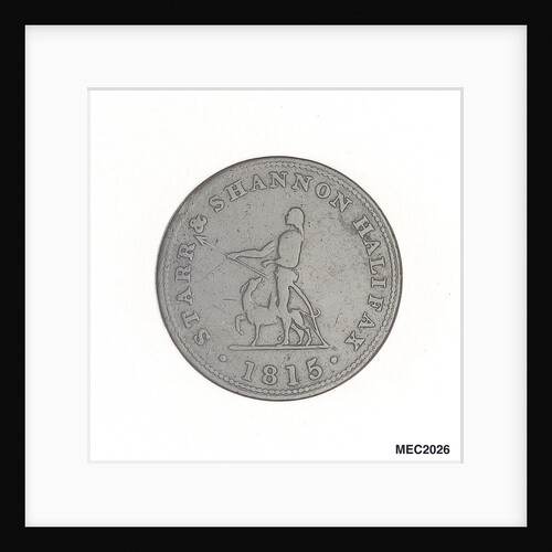 Nova Scotia halfpenny token by Unknown