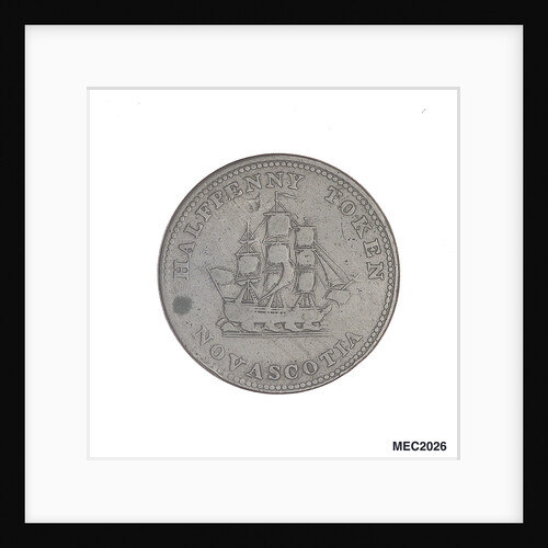 Nova Scotia halfpenny token by unknown
