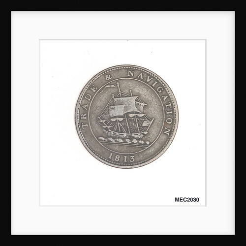 Halfpenny token by T. Halliday