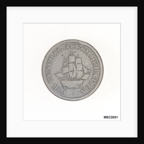 Halfpenny token by unknown