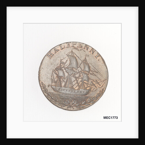 Token commemorating Admiral of the Fleet Richard Howe (1726-1799) and the Glorious First of June, 1794 by T. Wyon
