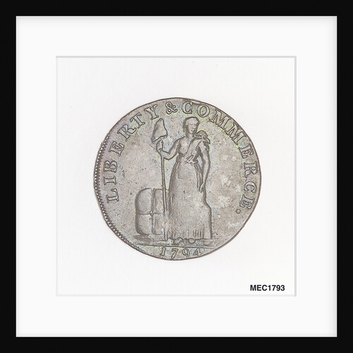 Token commemorating Admiral of the Fleet Richard Howe (1726-1799) and the Glorious First of June, 1794 by T. Wyon