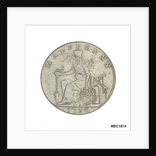 Halfpenny token commemorating Admiral of the Fleet Richard Howe (1726-1799) and the Glorious First of June, 1794 by T. Wyon