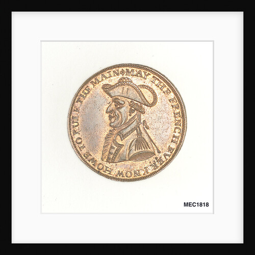 Token commemorating Admiral of the Fleet Richard Howe (1726-1799) by Unknown