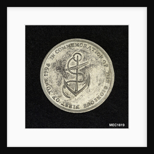 Token commemorating Admiral of the Fleet Richard Howe (1726-1799) and the Glorious First of June, 1794 by unknown