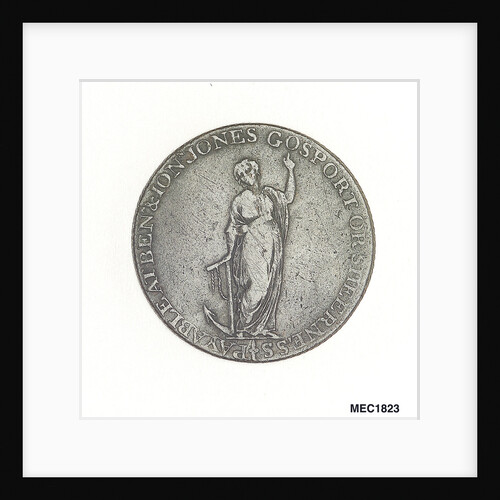Gosport halfpenny token by J. Pitt