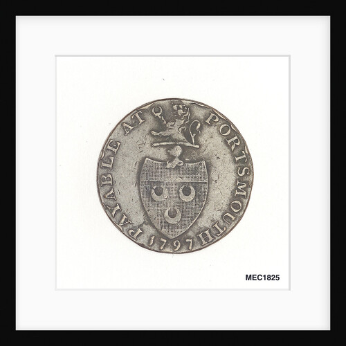Portsmouth promissory halfpenny token by Wyon