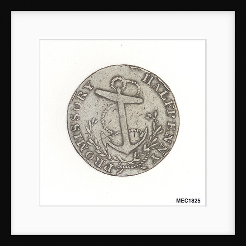 Portsmouth promissory halfpenny token by Wyon
