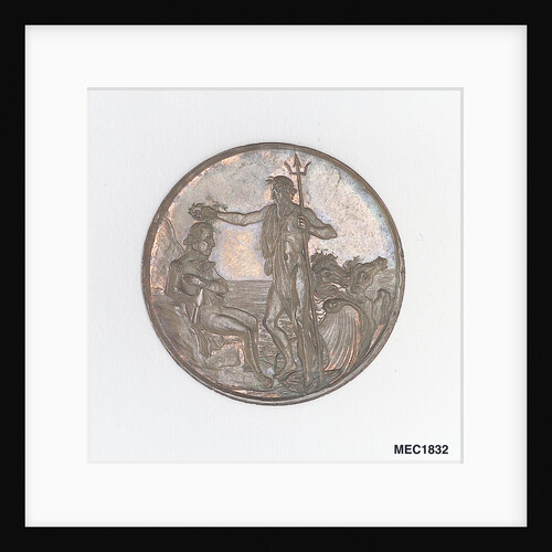 Portsmouth halfpenny token commemorating John Jervis, Earl St Vincent (1735-1823) and the battle of Cape St Vincent, 1797 by T. Wyon
