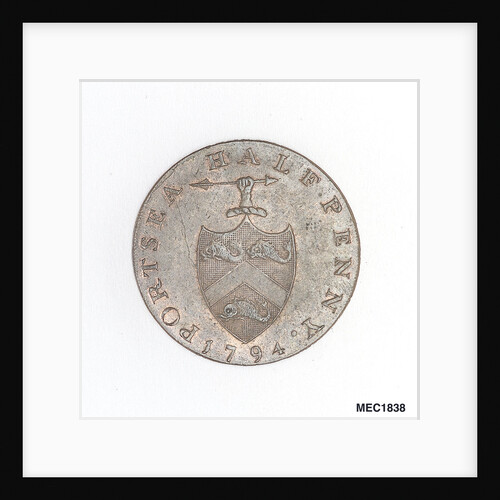 Portsea halfpenny token by T. Wyon