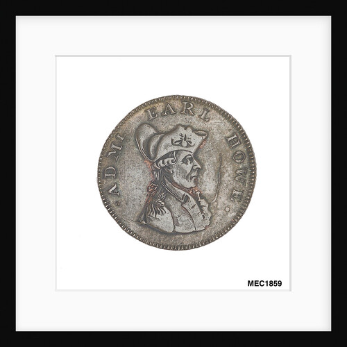 Farthing token commemorating Admiral of the Fleet Richard Howe (1726-1799) and the Glorious First of June, 1794 by T. Wyon