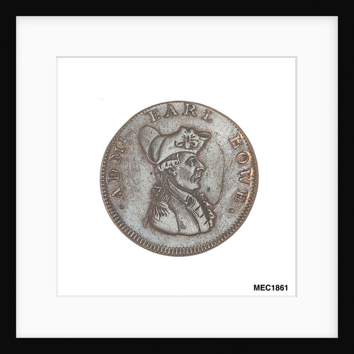 Farthing token commemorating Admiral of the Fleet Richard Howe (1726-1799) and the Glorious First of June, 1794 by T. Wyon