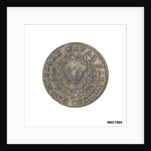 Promissory naval farthing token commemorating Admiral of the Fleet Richard Howe (1726-1799) by T. Wyon