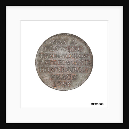 Token commemorating Admiral of the Fleet Richard Howe (1726-1799) by T. Wyon