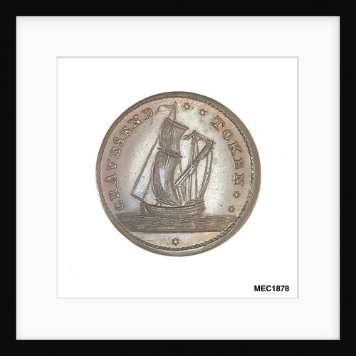 Gravesend penny token by unknown