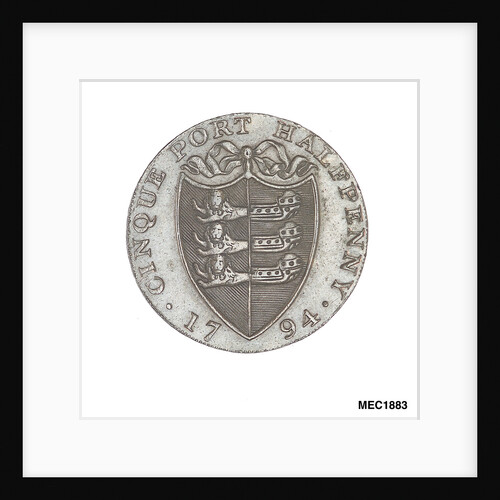 Cinque Ports halfpenny token by R. Dixon