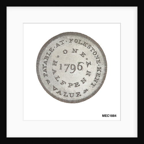 Folkestone halfpenny token by Skidmore