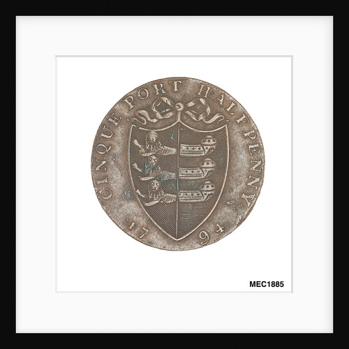 Cinque Ports halfpenny token by Arnold; W. Lutwyche