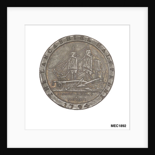 Lancashire halfpenny token by Ponthon