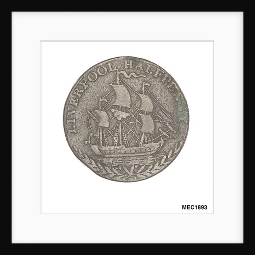 Liverpool halfpenny token by unknown