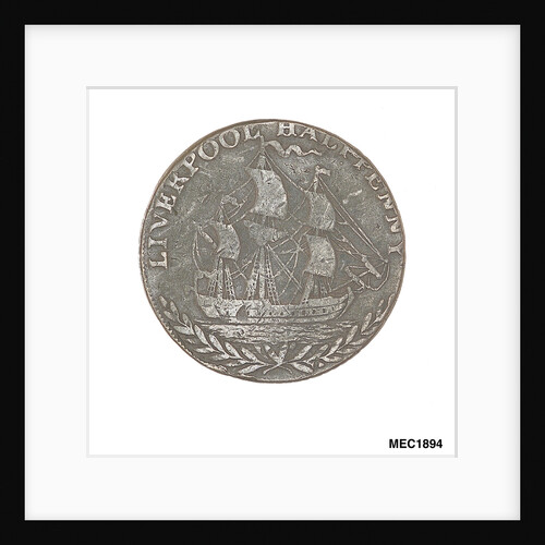 Liverpool halfpenny token by unknown