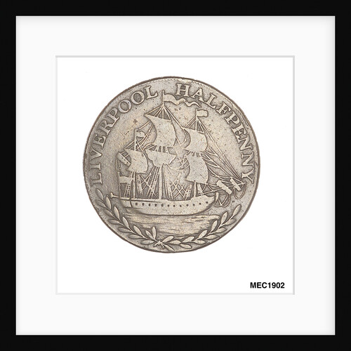 Liverpool halfpenny token by unknown