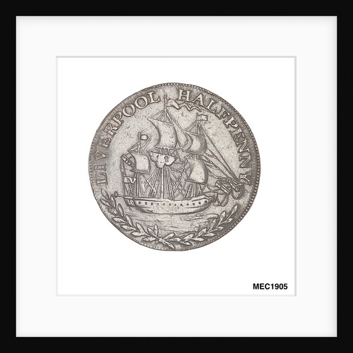 Liverpool halfpenny token by Unknown