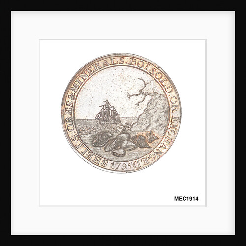 Ratley's halfpenny token by T. Wyon