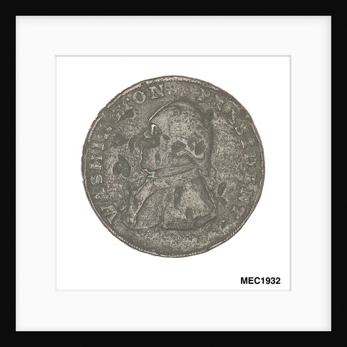 Halfpenny token commemorating President George Washington (1732-1799) by unknown