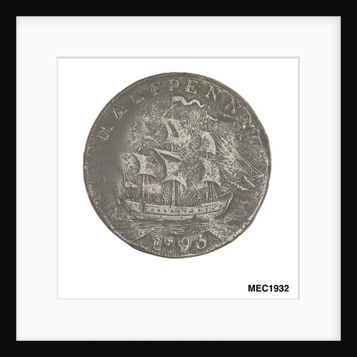 Halfpenny token commemorating President George Washington (1732-1799) by unknown