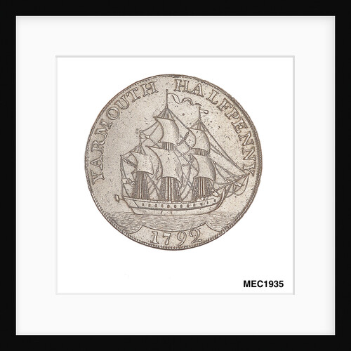 Yarmouth halfpenny token by Unknown