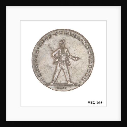 Newcastle halfpenny token commemorating the Battle of the Glorious First of June, 1794 by C. James