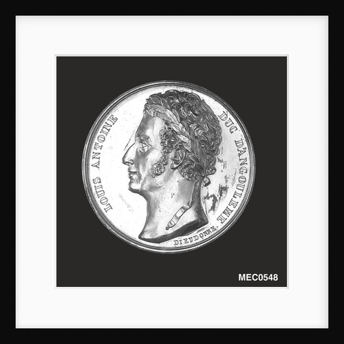 Medal commemorating Admiral Duc d'Angoulême and the capture of Cadiz, 1823 by Jacques-Augustin Dieudonn