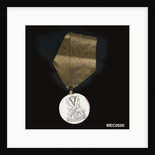 Prize medal awarded for drill by unknown